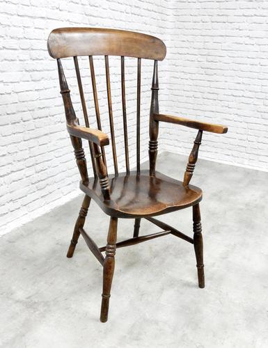 Antique Stick Back Armchair (1 of 6)