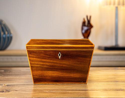Indian Rosewood Twin Tea Caddy 1850 (1 of 8) Indian Rosewood Twin Tea Caddy 1850 (1 of 8)