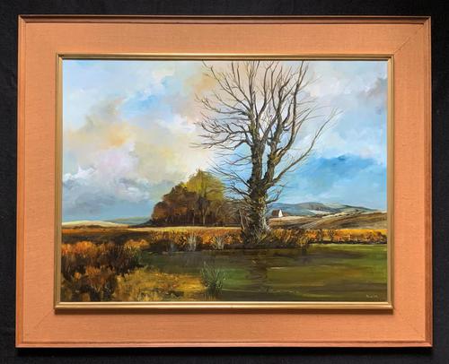 Large Magnificent Extensive Vintage Autumn Country Landscape Oil Painting (1 of 13) Large Magnificent Extensive Vintage Autumn Country Landscape Oil Painting (1 of 13)