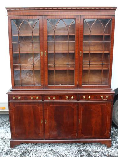 1960s 3 Door Mahogany Bookcase with Glazed Top (1 of 5) 1960s 3 Door Mahogany Bookcase with Glazed Top (1 of 5)