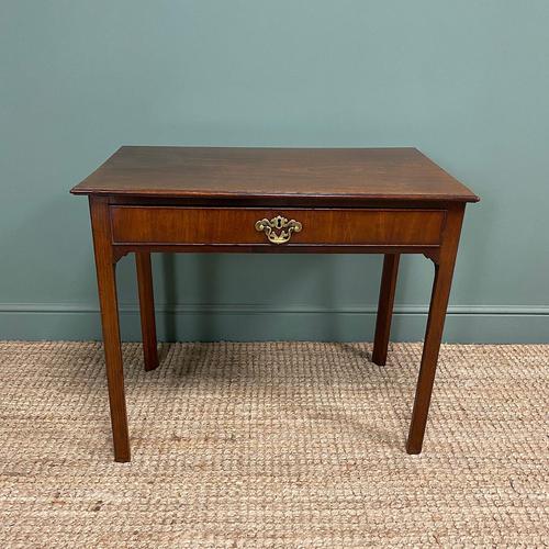 Fine Country Georgian Mahogany Antique Side Table / Writing Table (1 of 6)