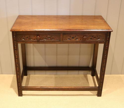 Oak Two Drawer Side Table (1 of 11) Oak Two Drawer Side Table (1 of 11)