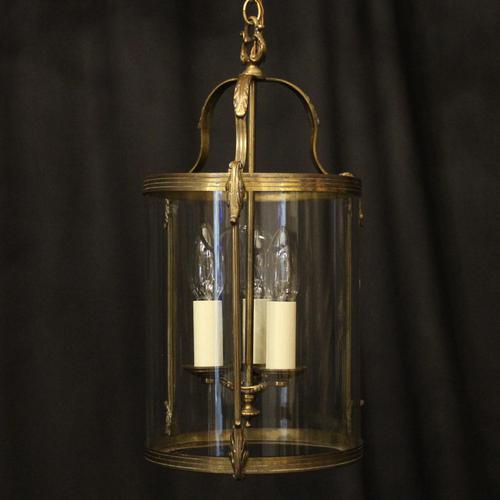 French Gilded Triple Light Antique Lantern (1 of 10) French Gilded Triple Light Antique Lantern (1 of 10)