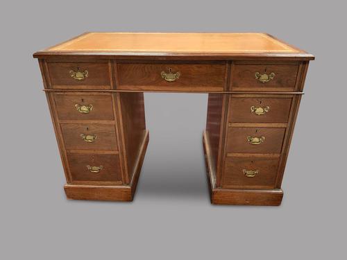 Late Victorian Small Mahogany Desk (1 of 4)