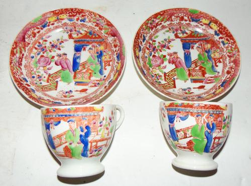 Pair of Hilditch Porcelain Cups & Saucers (1 of 6)