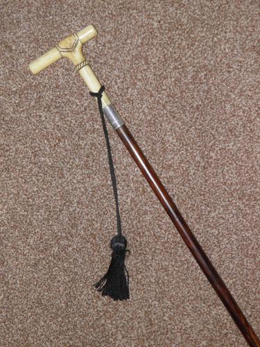 Hallmarked 1922 Silver Walking Stick / Dress Cane With Vacant Cartouche (1 of 12) Hallmarked 1922 Silver Walking Stick / Dress Cane With Vacant Cartouche (1 of 12)