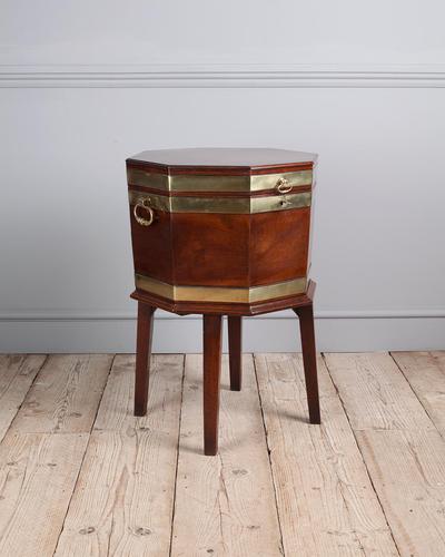 George III Mahogany Brass Bound Wine Cooler (1 of 8)