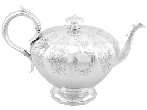 Sterling Silver Teapot - Antique Victorian (1 of 12) Sterling Silver Teapot - Antique Victorian (1 of 12)