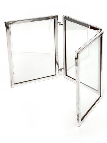 Simple Simon Patent Campaign Style Silver Plated Folding Photo Frame (1 of 7) Simple Simon Patent Campaign Style Silver Plated Folding Photo Frame (1 of 7)
