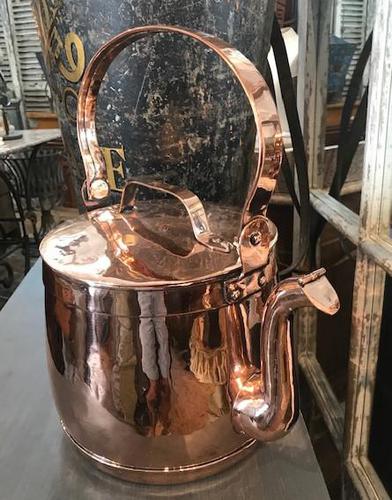 Late C19th/early C20th Copper Hot Water Kettle (1 of 3)