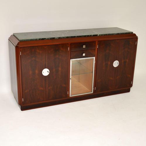 1920's French Art Deco Rosewood & Marble Sideboard (1 of 13) 1920's French Art Deco Rosewood & Marble Sideboard (1 of 13)