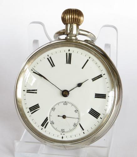 Antique Silver Longines Pocket Watch Retailed by J W Benson, 1909 (1 of 6)