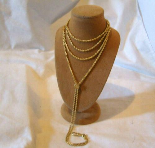 Edwardian Ladies Pocket Watch Guard Chain 1900 Antique 12 Gold Filled (1 of 10)