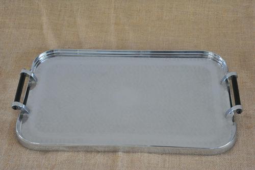 Wonderful Australian Mid Century Chrome Serving Drinks Cocktails Tray (1 of 7)