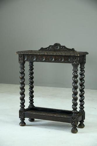 Victorian Carved Oak Stick Stand (1 of 10)