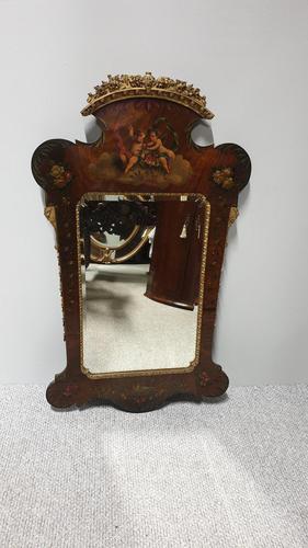 Wonderful Painted Antique Mirror (1 of 12)