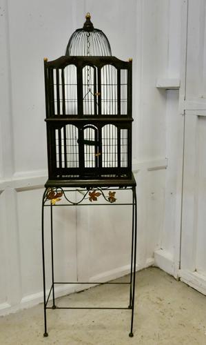 Wooden Canary Birdcage on Stand (1 of 6)