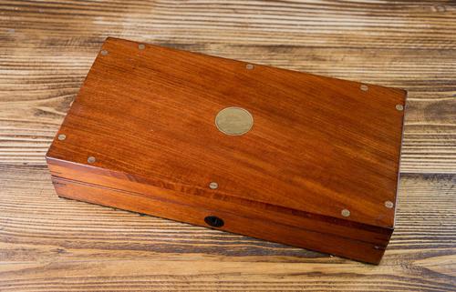 Solid Mahogany Pistol Box c.1820 (1 of 10)