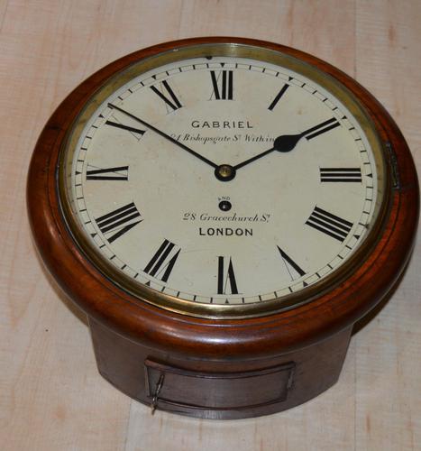 Small 10" Dial Fusee Wall Clock, Gabriel London (1 of 5)