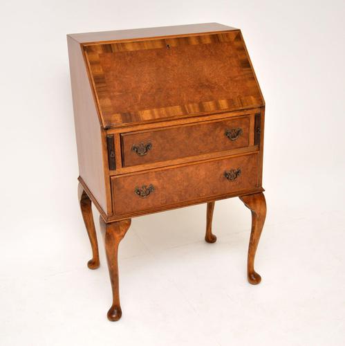 Antique Burr Walnut Writing Bureau (1 of 7) Antique Burr Walnut Writing Bureau (1 of 7)