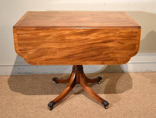 George III Mahogany Pedestal Pembroke Table (1 of 9) George III Mahogany Pedestal Pembroke Table (1 of 9)