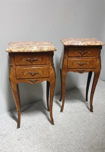 Superior Pair of French Kingwood Bedside Chests of Drawers (1 of 14)