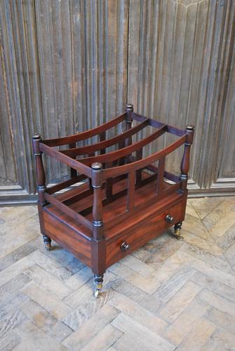 Georgian Mahogany Canterbury / Magazine Rack (1 of 7) Georgian Mahogany Canterbury / Magazine Rack (1 of 7)