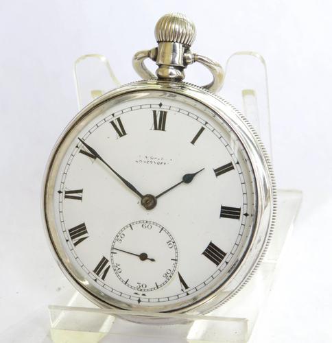 Antique Silver 1920s Moeris Pocket Watch (1 of 6)