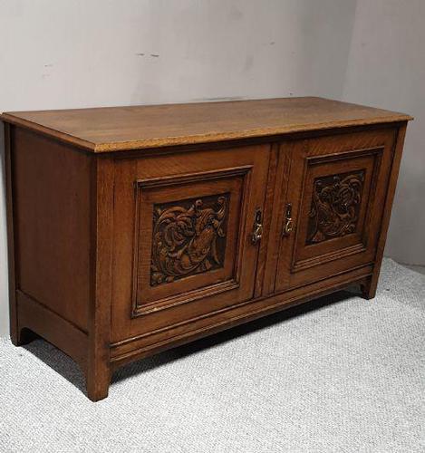 Art Nouveau Golden Oak Sideboard (1 of 6)