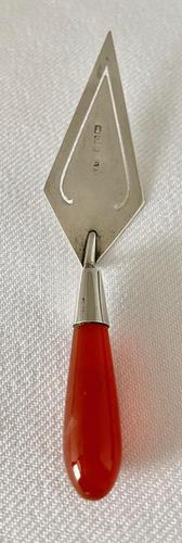 Agate & Sterling Silver Book Trowel Marker (1 of 3) Agate & Sterling Silver Book Trowel Marker (1 of 3)