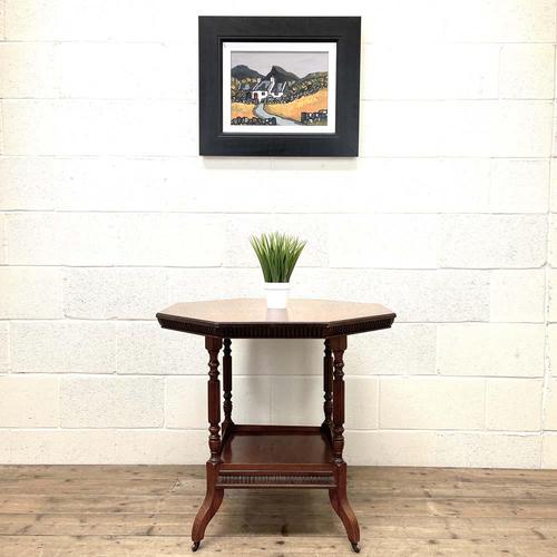 Late Victorian Antique Walnut Octagonal Centre Table (1 of 11) Late Victorian Antique Walnut Octagonal Centre Table (1 of 11)