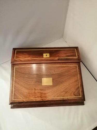 19th Century Mahogany & Olive Wood Shallow Writing Slope (1 of 8) 19th Century Mahogany & Olive Wood Shallow Writing Slope (1 of 8)