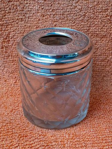 Antique Sterling Silver Hallmarked Cotton Wool Pot 1913 Joseph Jennens & Co (1 of 8) Antique Sterling Silver Hallmarked Cotton Wool Pot 1913 Joseph Jennens & Co (1 of 8)