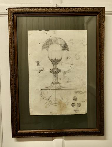 Design for a Silver Church Chalice, Illustration Attributed to Amor Fenn (1 of 7) Design for a Silver Church Chalice, Illustration Attributed to Amor Fenn (1 of 7)