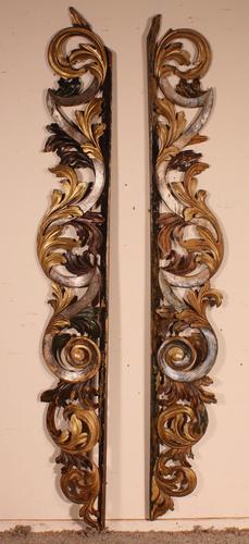 Pair Of Carved Wooden From The 17th Century (1 of 9) Pair Of Carved Wooden From The 17th Century (1 of 9)