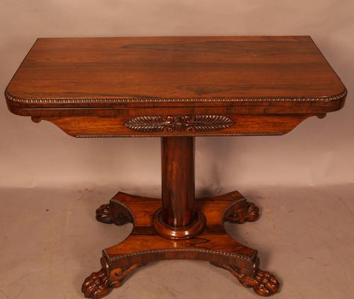 A Rosewood William IV Games Table (1 of 7)