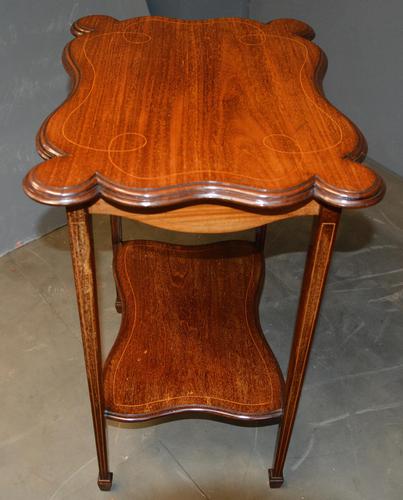 Mahogany Inlaid Occasional Table (1 of 4)