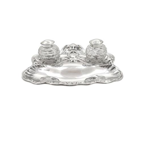 Antique Victorian Sterling Silver Double Inkstand 1880 (1 of 11) Antique Victorian Sterling Silver Double Inkstand 1880 (1 of 11)