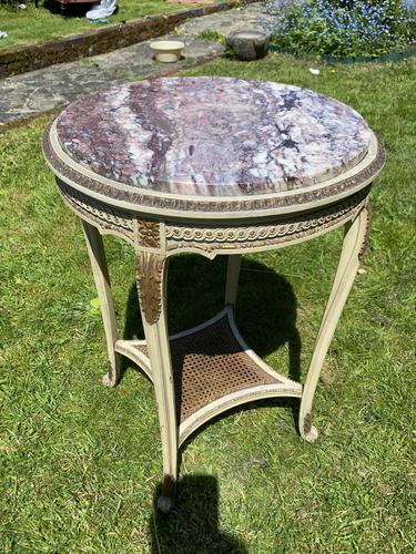 Original Paint & Gilt French Occasional Table (1 of 6)