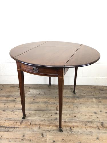 Georgian Inlaid Mahogany Drop Leaf Table (1 of 16)