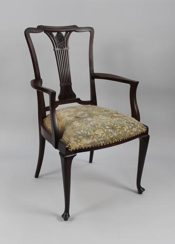 Antique Georgian Mahogany Armchair (1 of 8) Antique Georgian Mahogany Armchair (1 of 8)