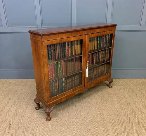 Burr Walnut Glazed Bookcase (1 of 14)