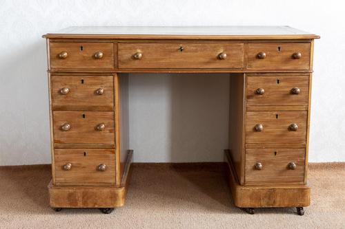 Ladies Kneehole Writing Desk in Mahogany (1 of 6)