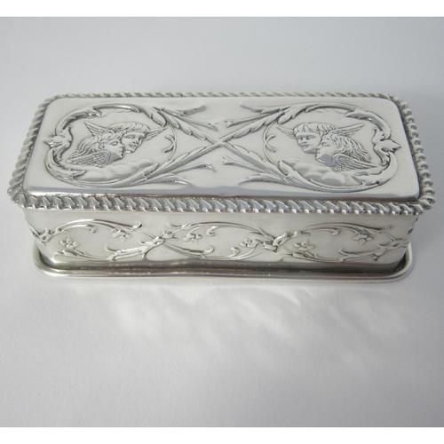Victorian Chester Silver Box Decorated with Cherubs (1 of 5) Victorian Chester Silver Box Decorated with Cherubs (1 of 5)