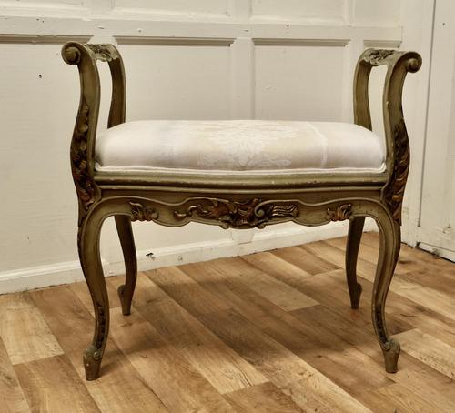 Original Painted French Louis Philippe Boudoir Window Seat (1 of 7) Original Painted French Louis Philippe Boudoir Window Seat (1 of 7)