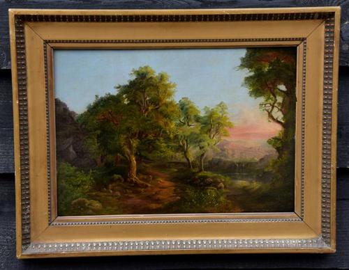 Good Quality 19th Century Oil on Board, Wooded Landscape (1 of 6) Good Quality 19th Century Oil on Board, Wooded Landscape (1 of 6)