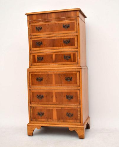 Georgian Style Yew Wood Chest on Chest (1 of 13) Georgian Style Yew Wood Chest on Chest (1 of 13)