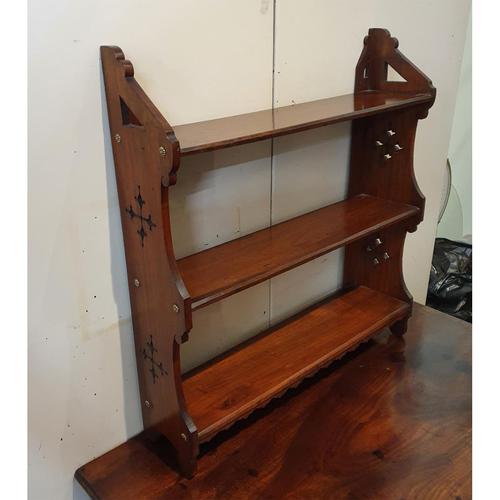 Mahogany Hanging Wall Shelves (1 of 6)