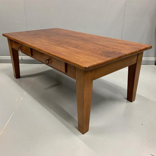 French Cherrywood Coffee Table with Drawers (1 of 5) French Cherrywood Coffee Table with Drawers (1 of 5)