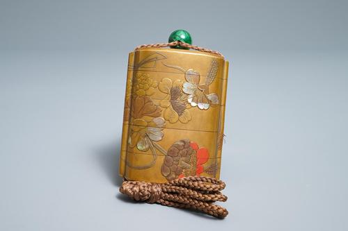 Antique Edo Japanese Inro, Netsuke & Ojime - Kansai and Jokosai (1 of 20)